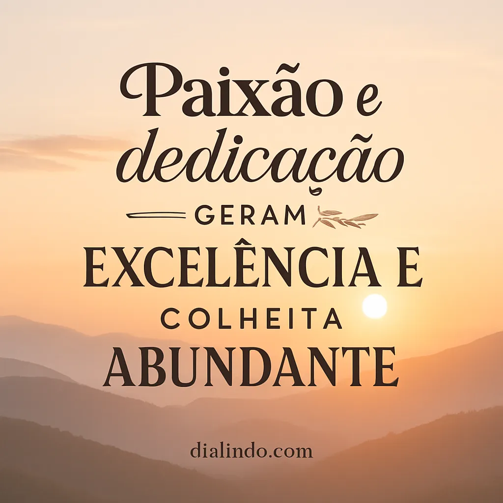 Colheita Abundante: Paixão e Dedicação