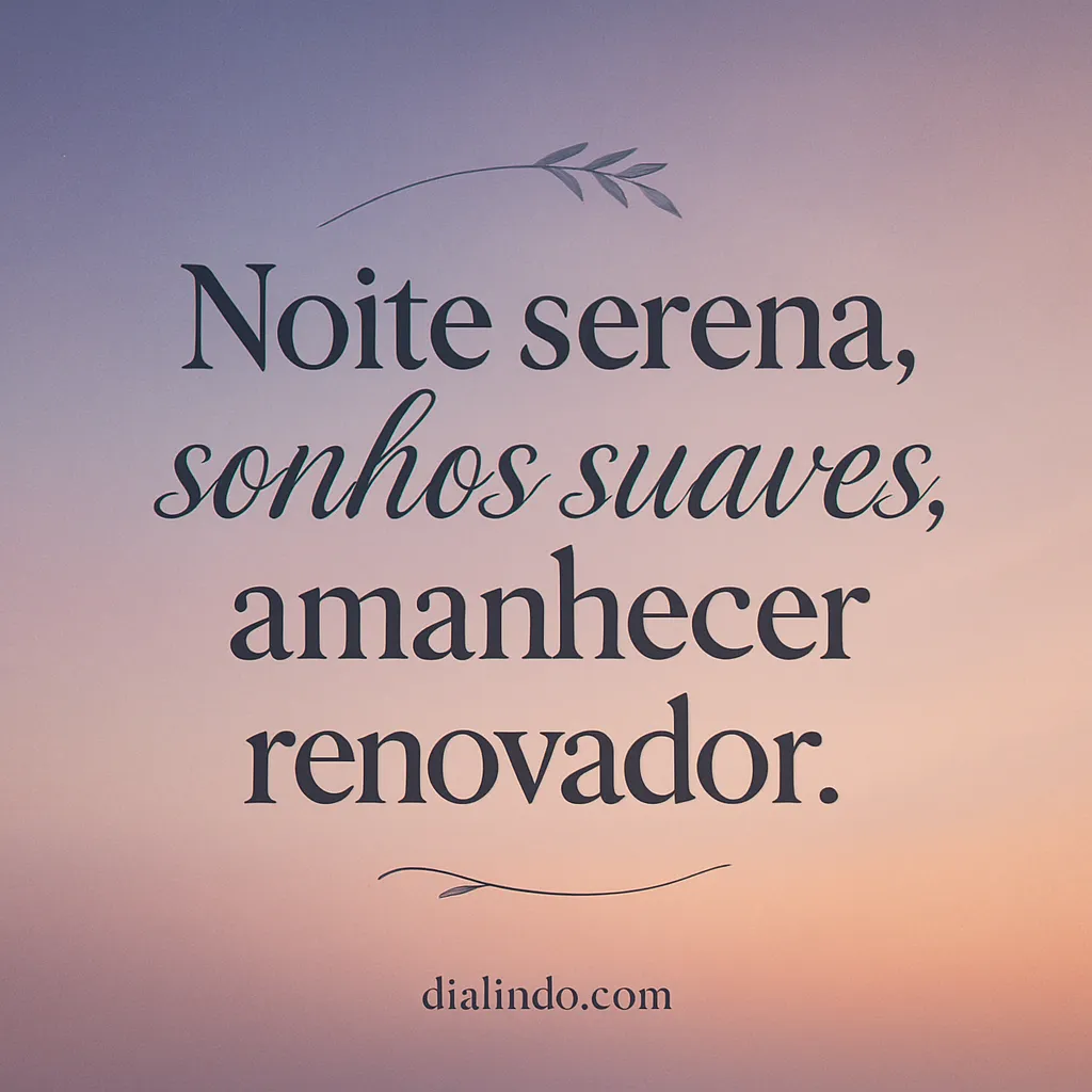Renovação Noturna Suave