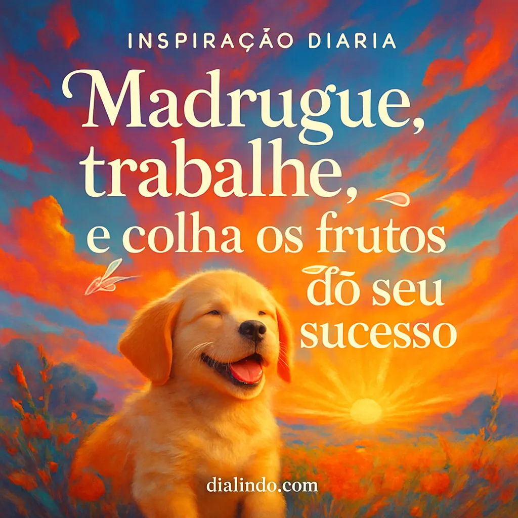 Sucesso: Madruga, Colhe, Triunfa