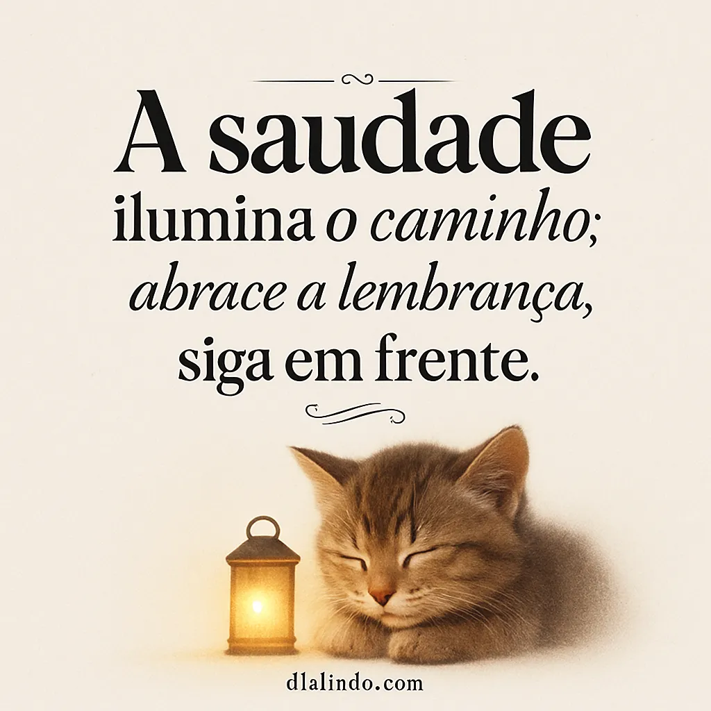 Saudade Ilumina o Passo