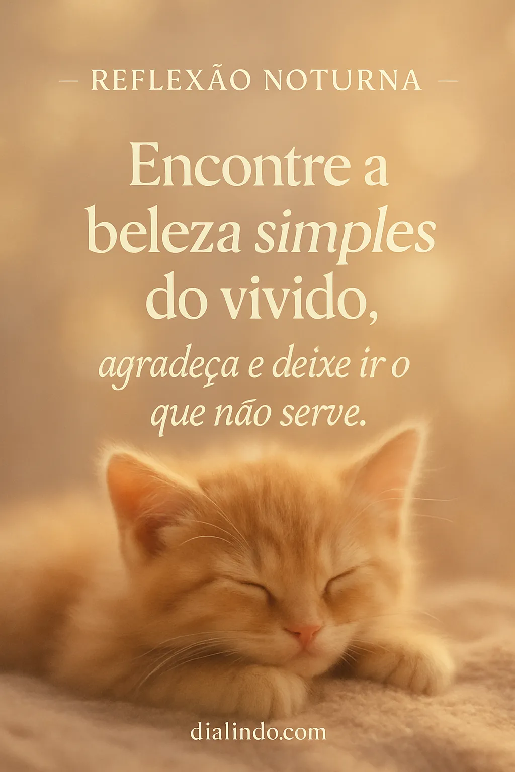 Gratidão Simples, Boa Noite