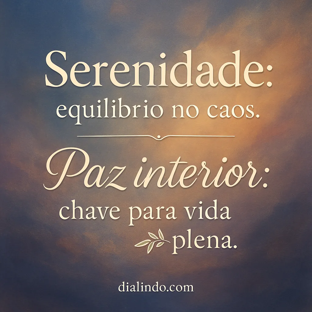 Caos Sereno, Vida Plena