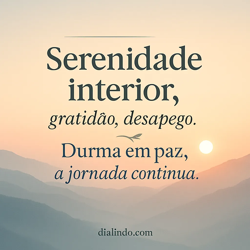 Paz Noturna, Jornada Serena