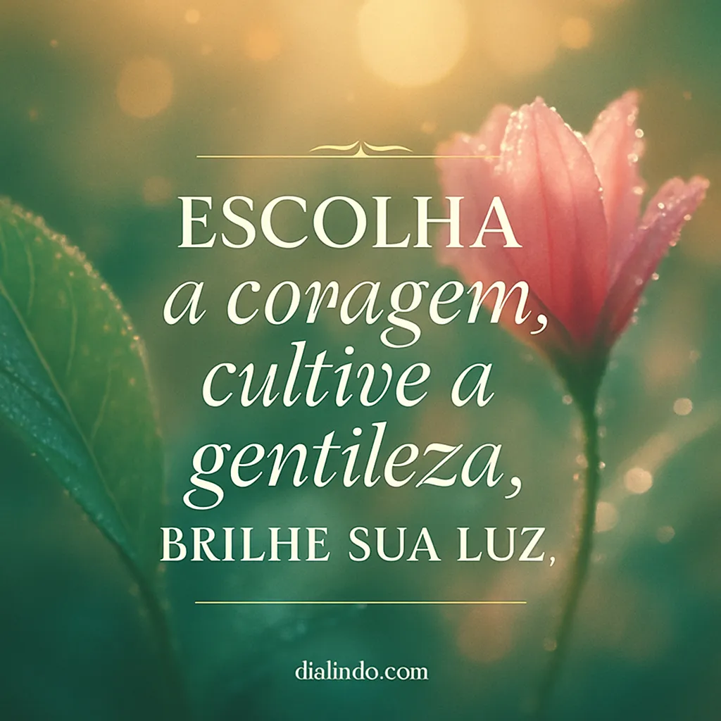Coragem, Gentileza, Brilho