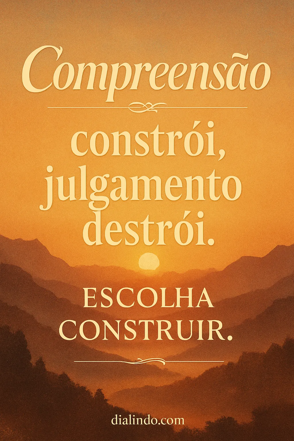 Construa, Não Destrua