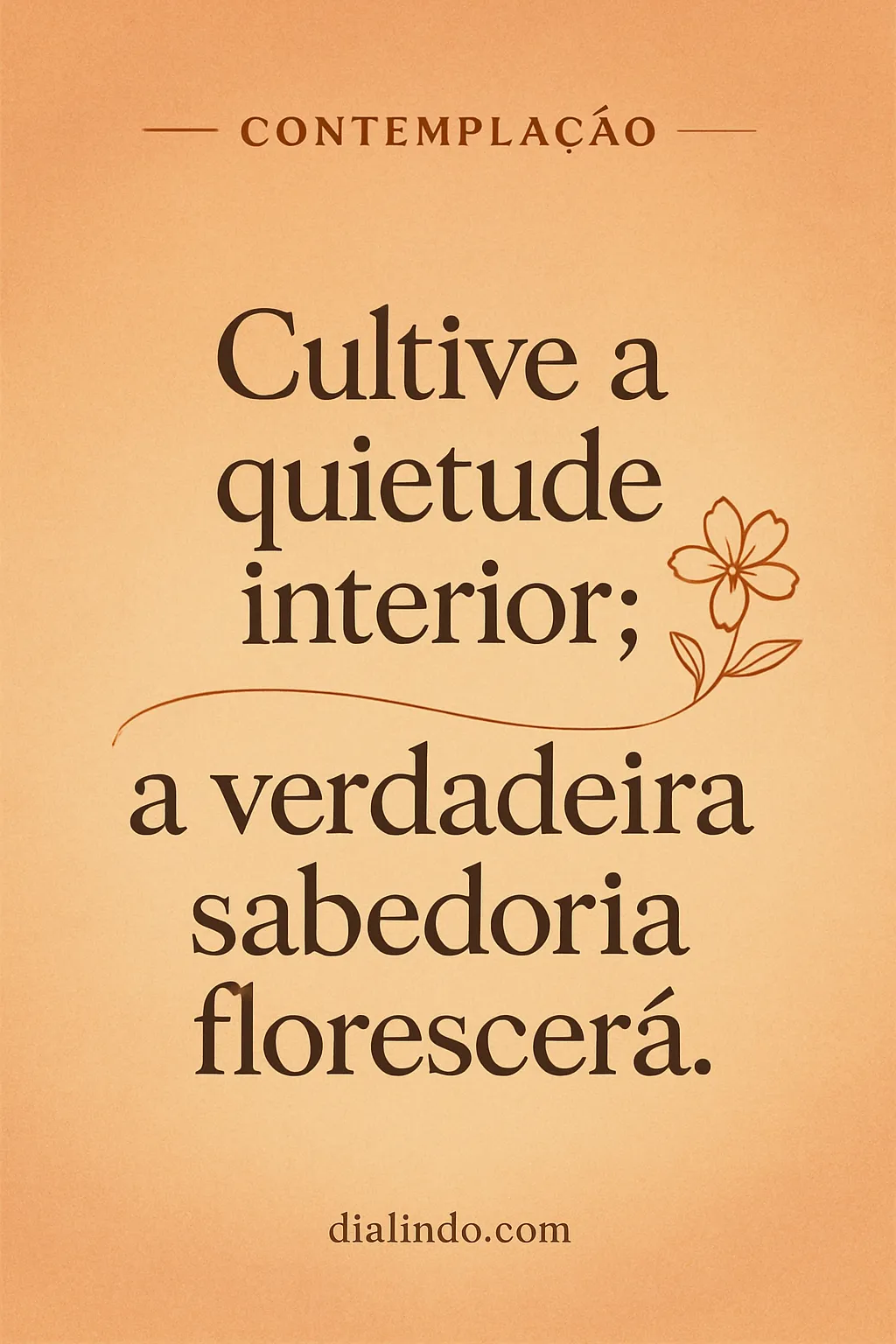 Sabedoria Silenciosa Floresce