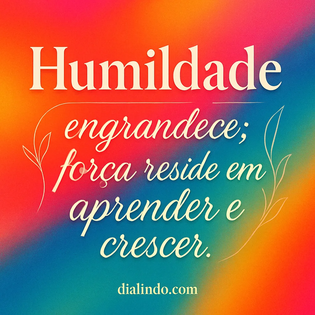 Humildade: Crescimento Potenciado