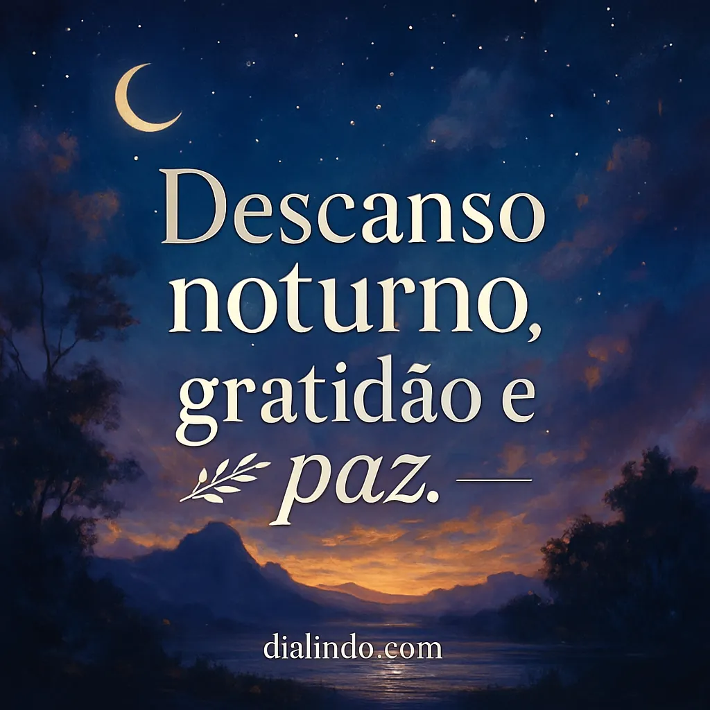 Serenidade Noturna Gratidão