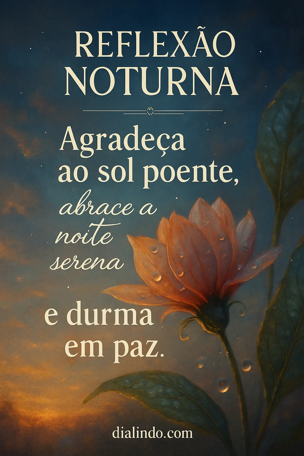 Gratidão Crepuscular, Paz Noturna