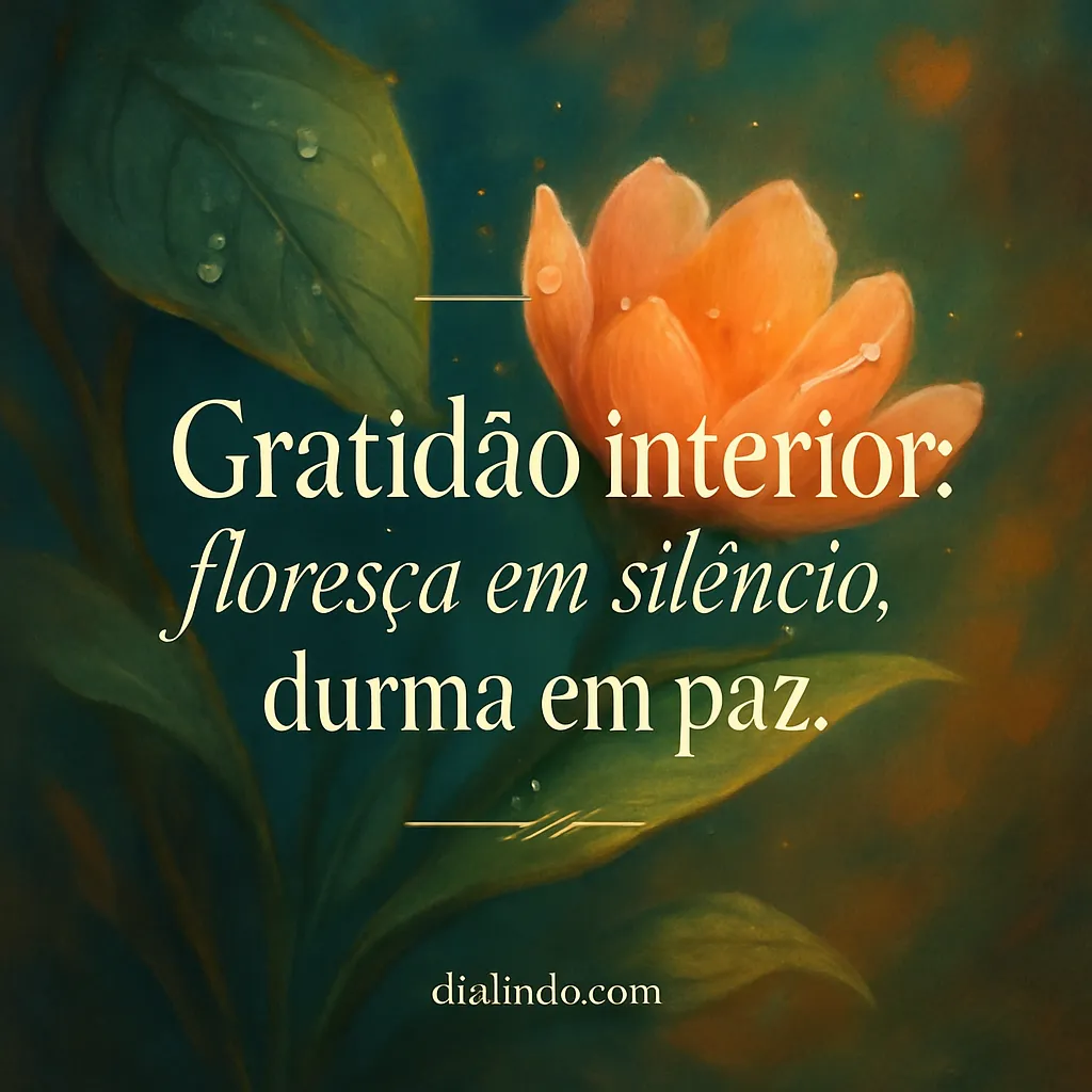 Silêncio Florido, Paz Profunda