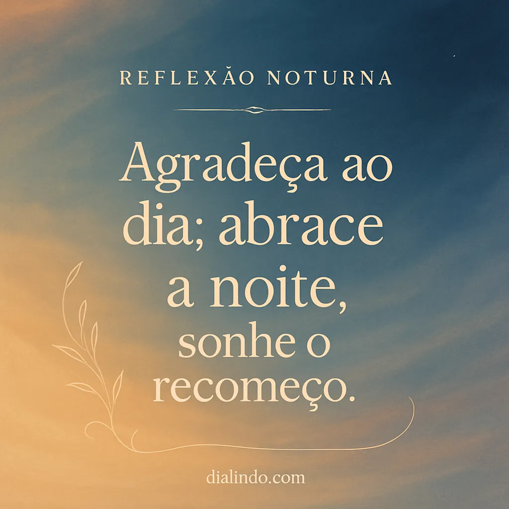 Gratidão, Sonho, Renovação