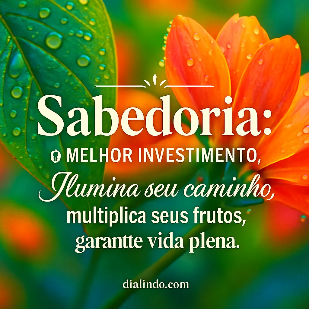 Sabedoria: Colheita Abundante