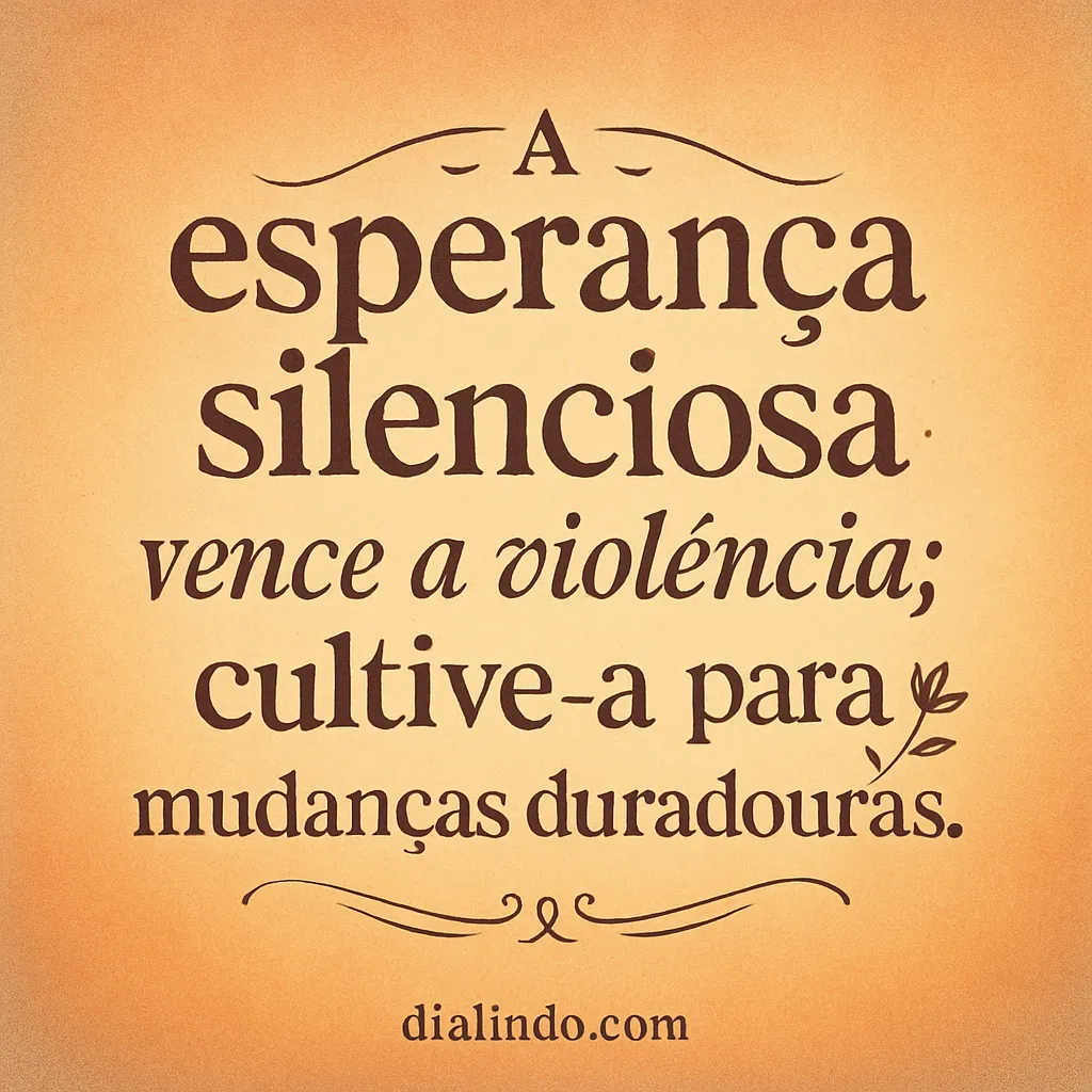 Esperança Silenciosa: Mudança Duradoura