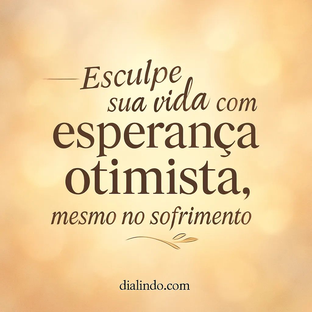 Esculpindo Esperança no Sofrimento