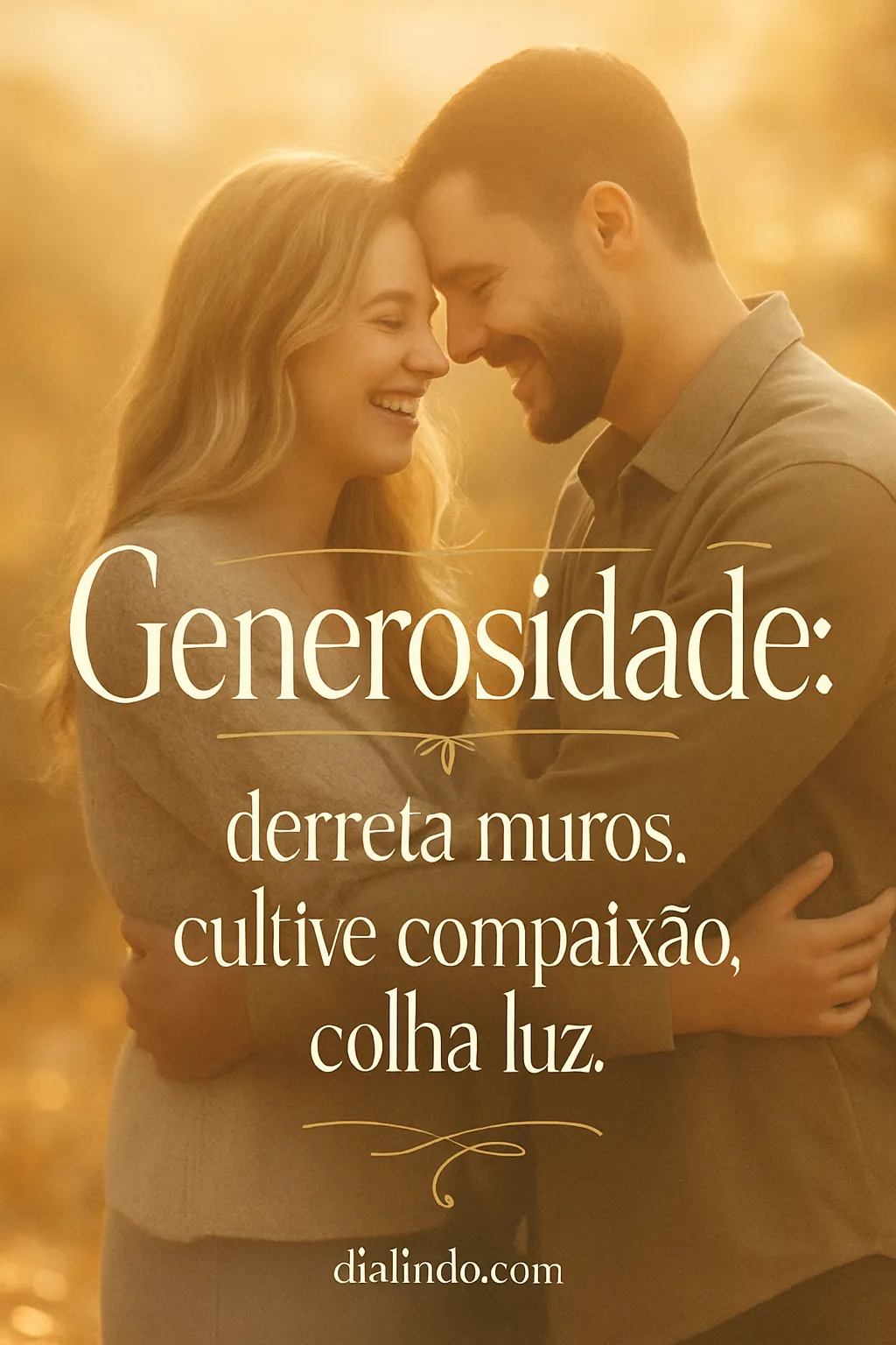 Generosidade: Luz que Derrete