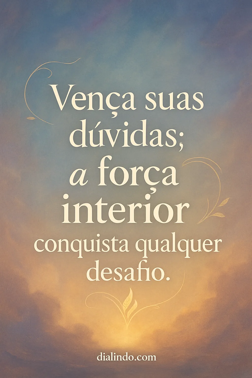 Dúvidas? Força Interior Vence.