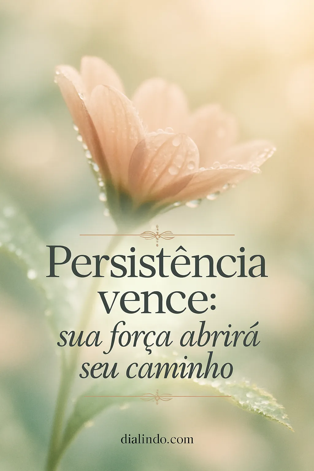 Persistência Desbrava Caminhos