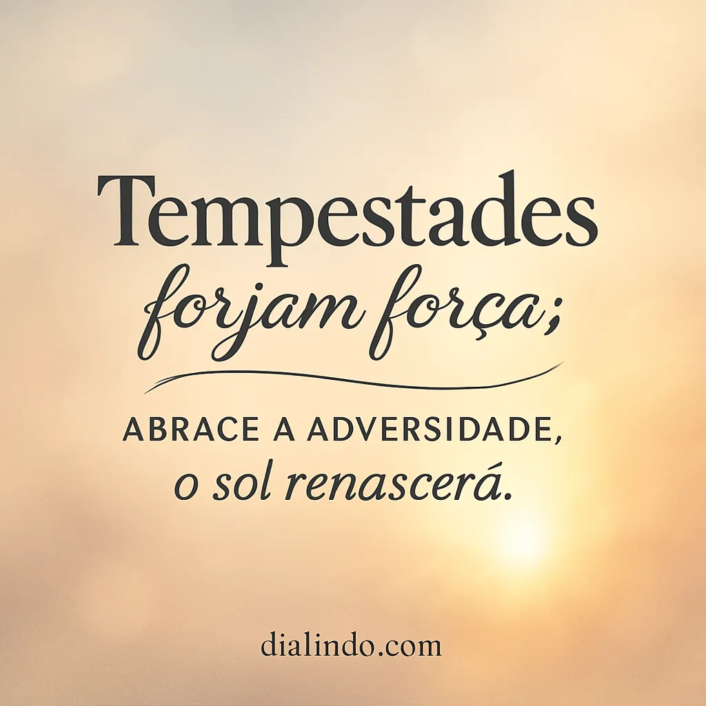 Adversidade: Sol Após a Tempestade