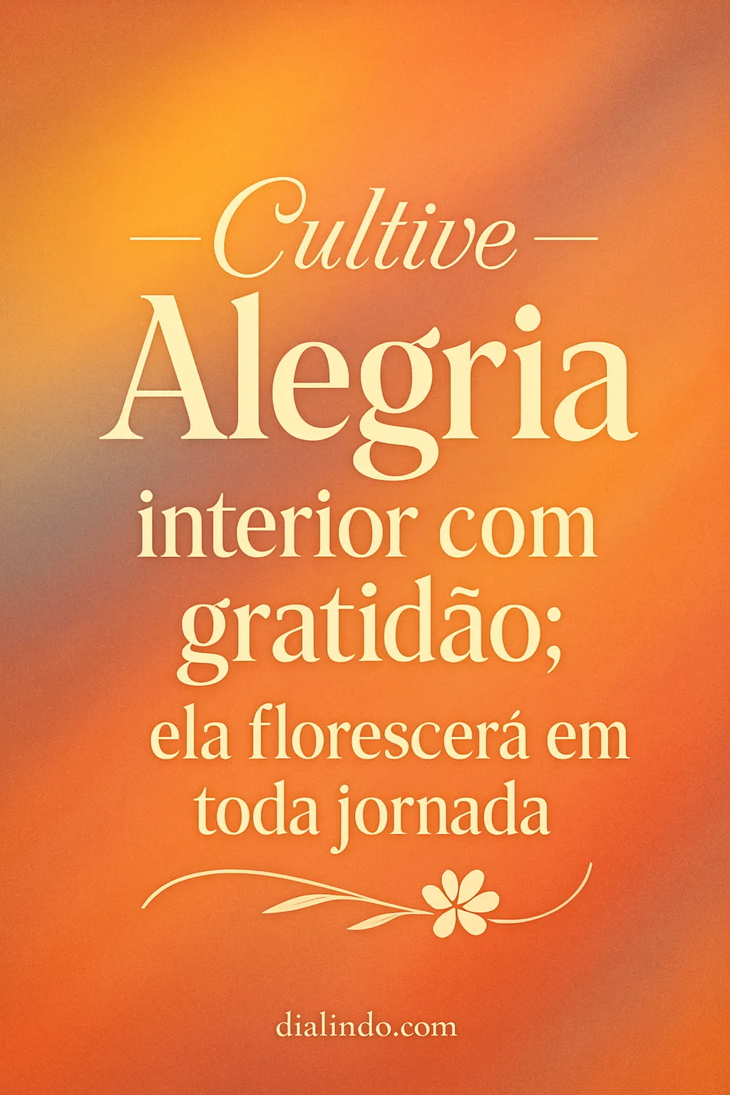 Gratidão: Florescer Interior