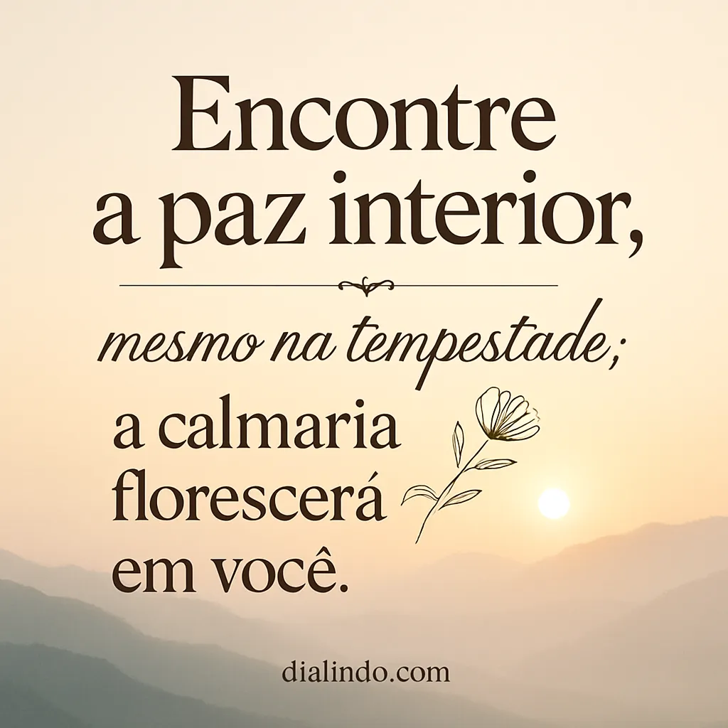 Calmaria na Tempestade