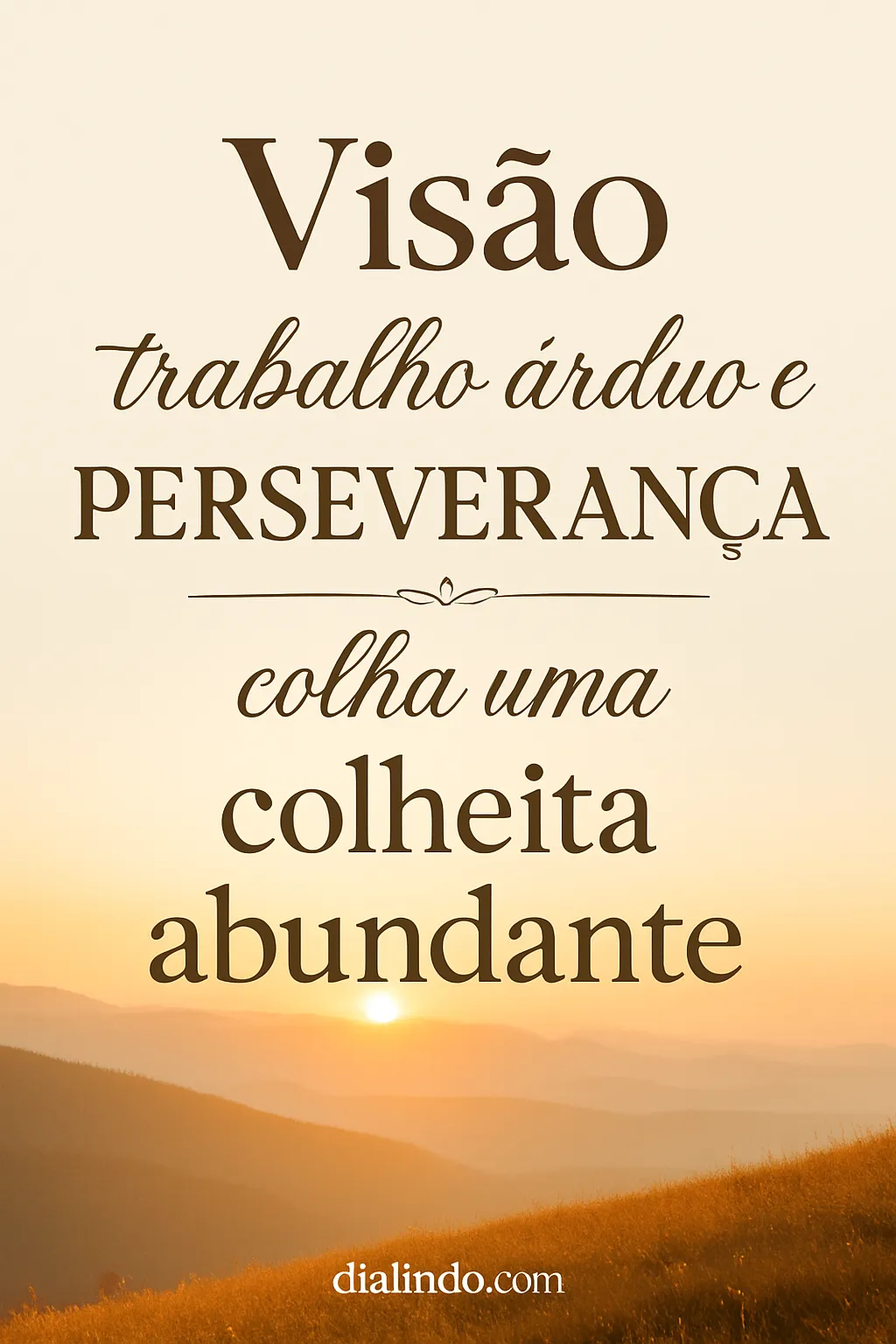 Colheita Abundante: Visão, Ação