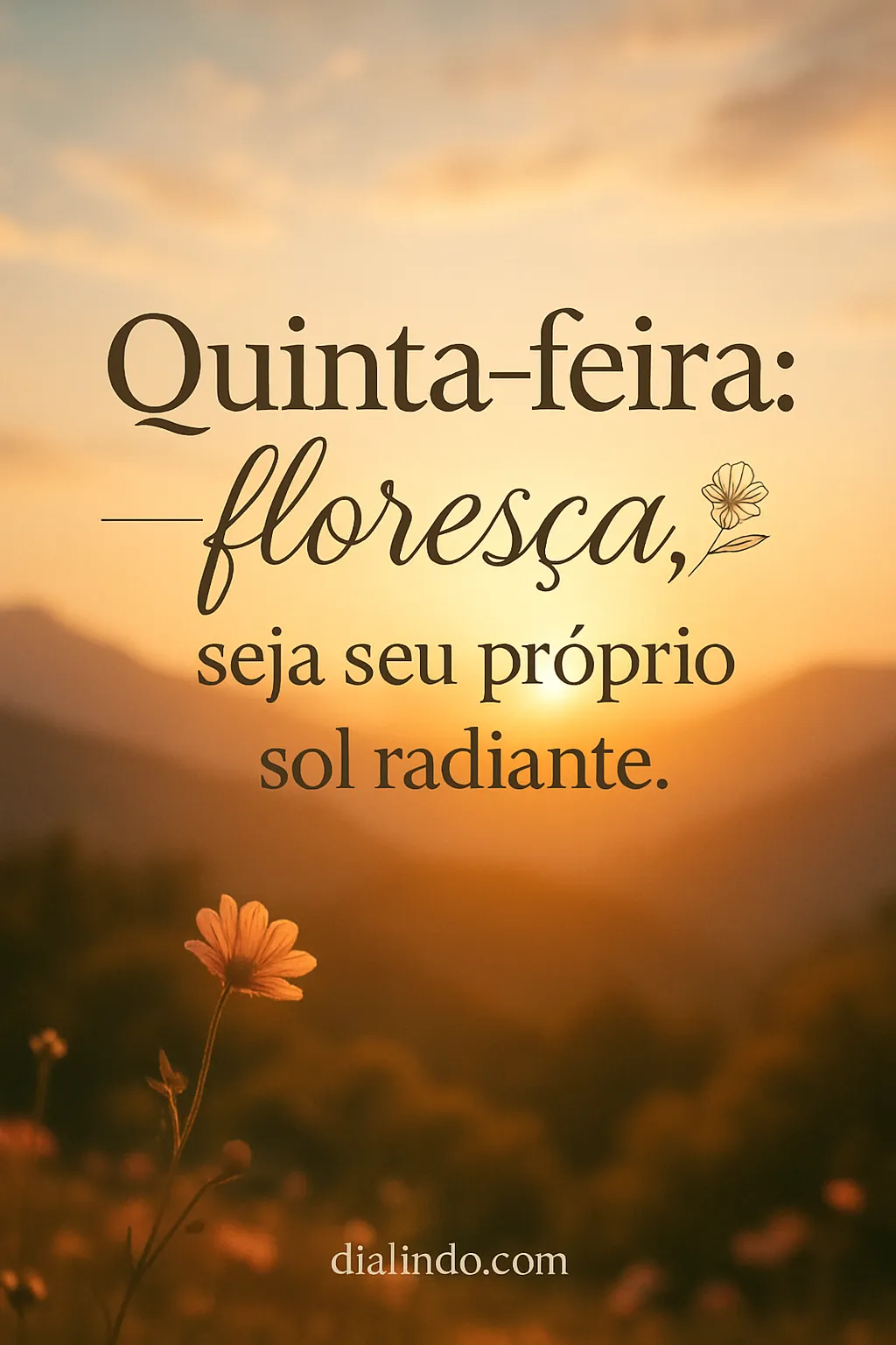 Quinta-feira: Sua Luz Brilha