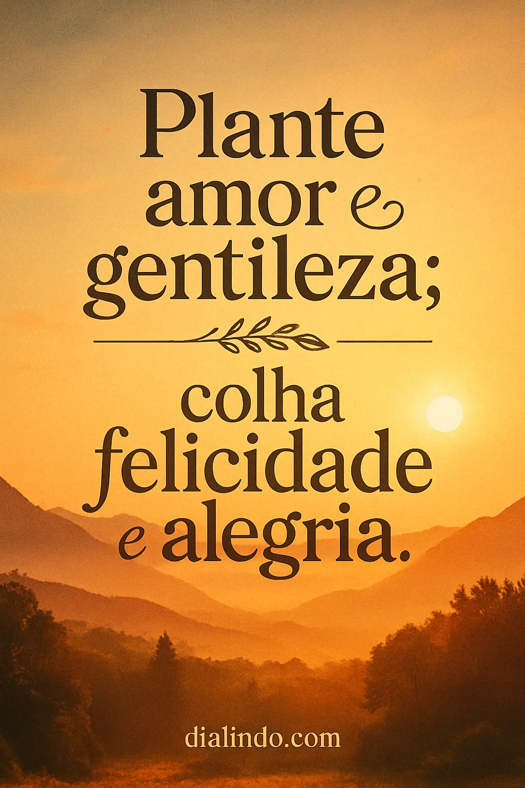 Semeando Alegria, Colhendo Paz