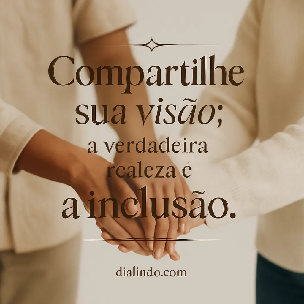Realeza Inclusiva: Compartilhe Visão