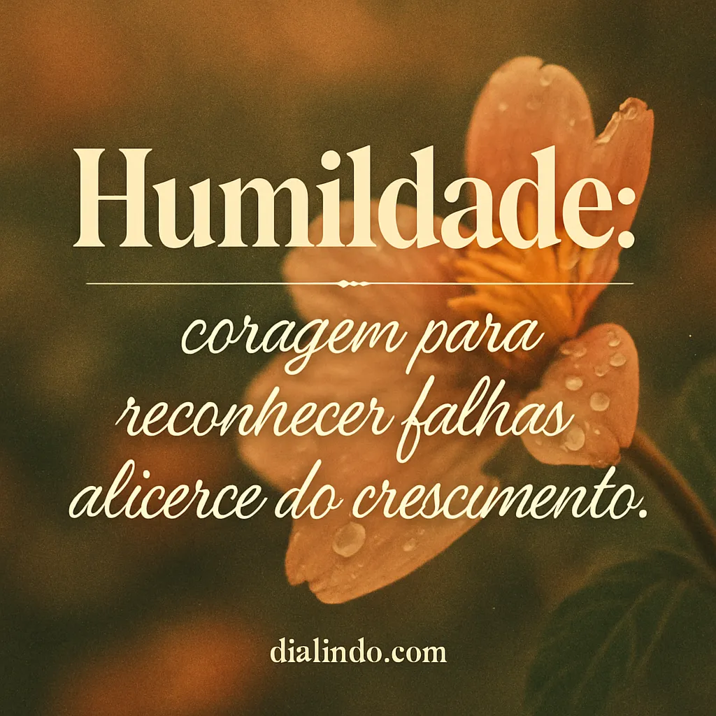 Humildade: Crescimento Valente