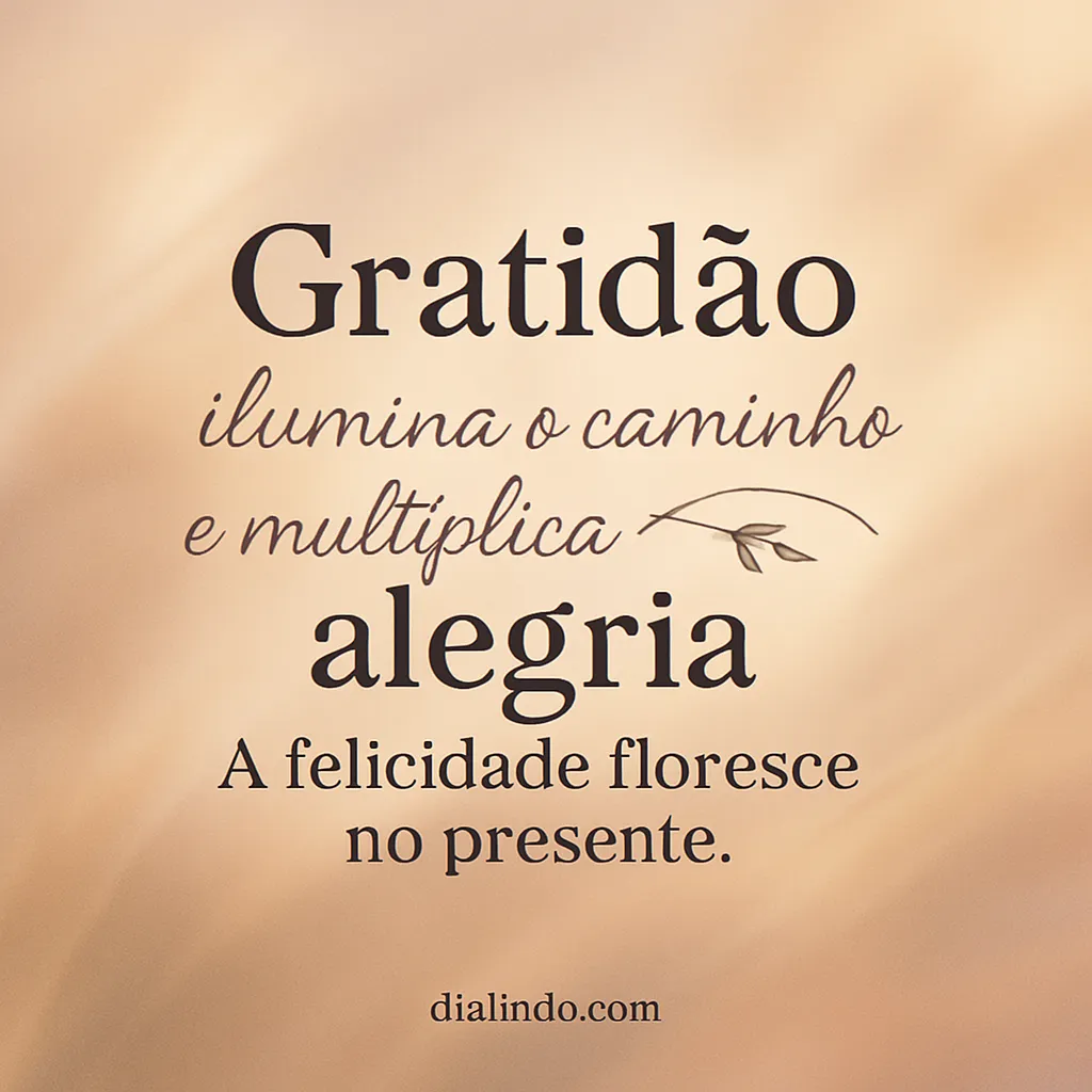 Gratidão: Florescer no Presente