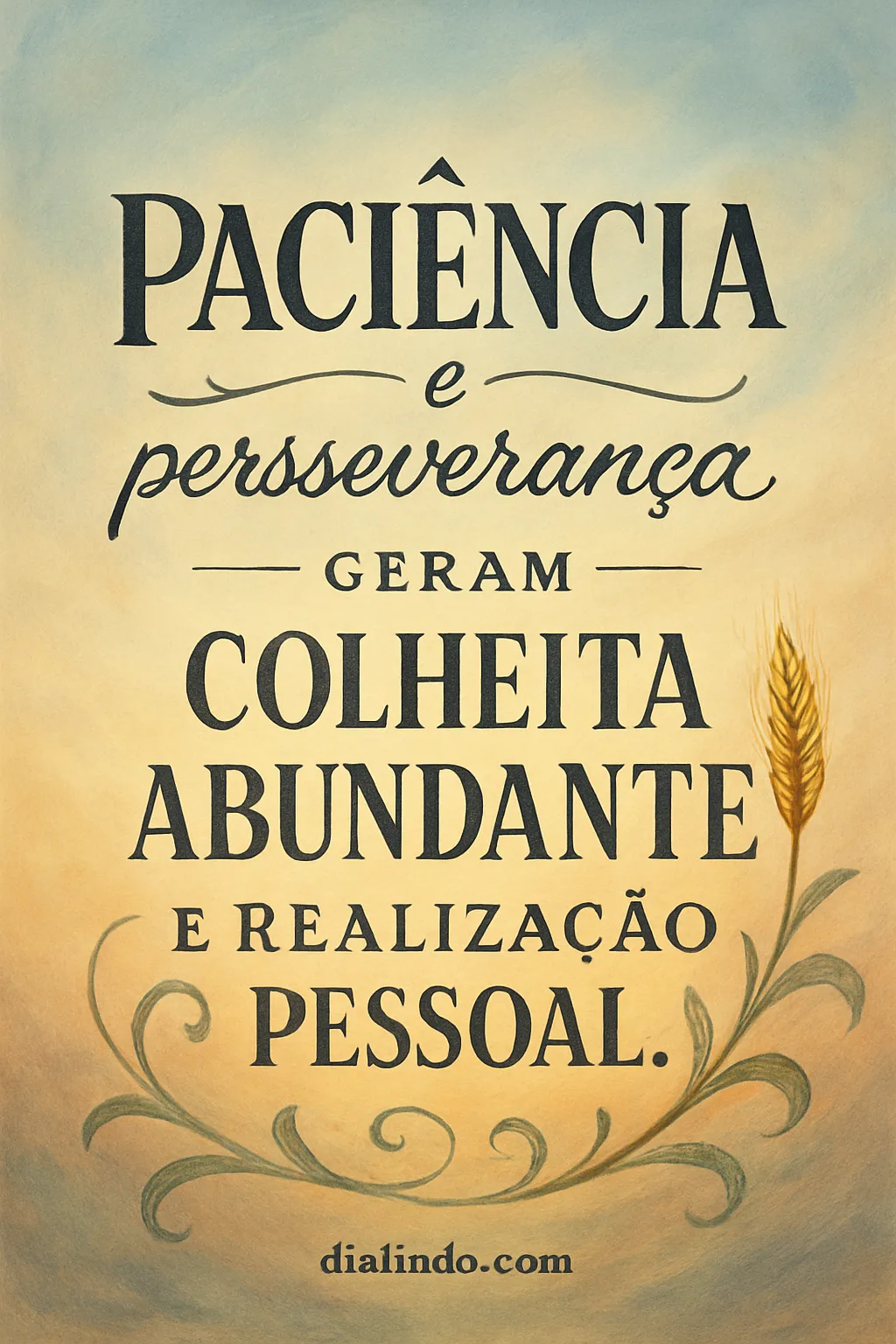 Colheita Abundante: Paciência e Perseverança