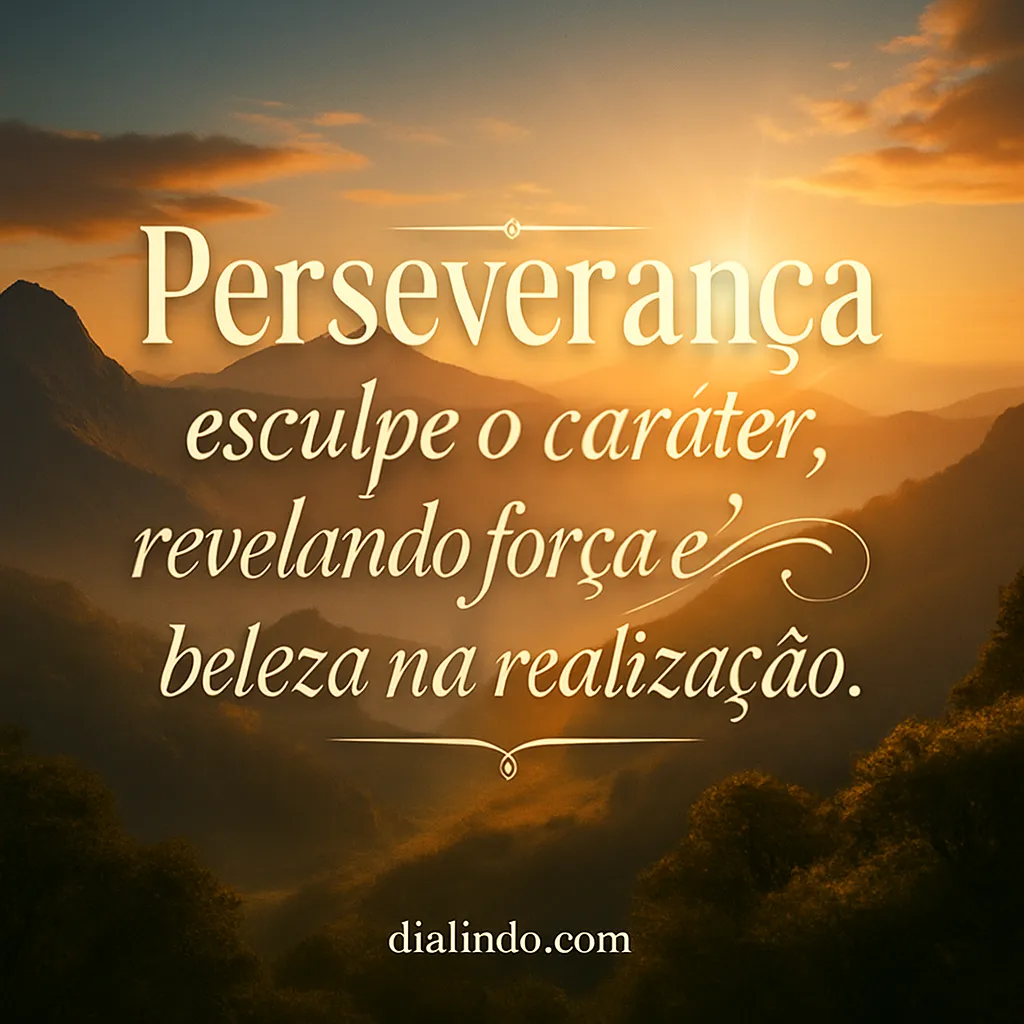 Perseverança: Beleza Forjada