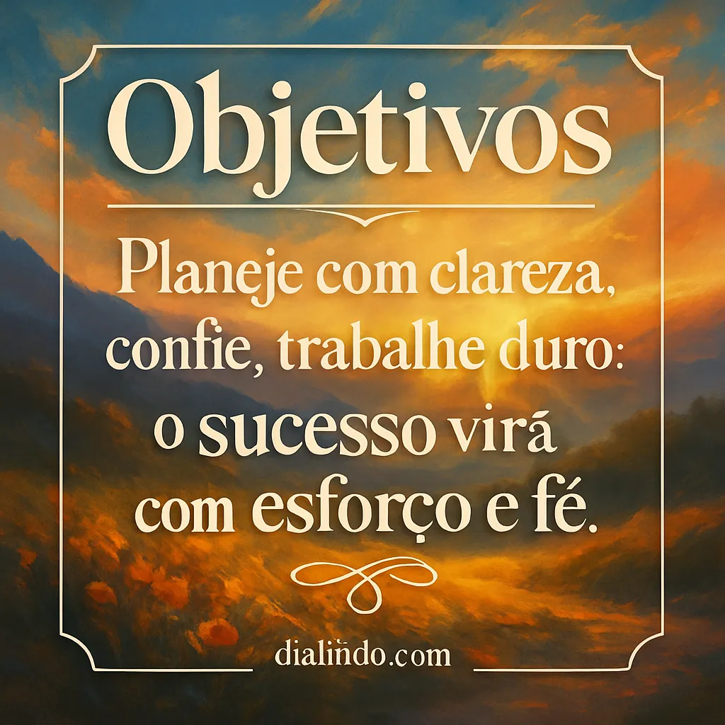 Sucesso: Fé, Plano, Ação