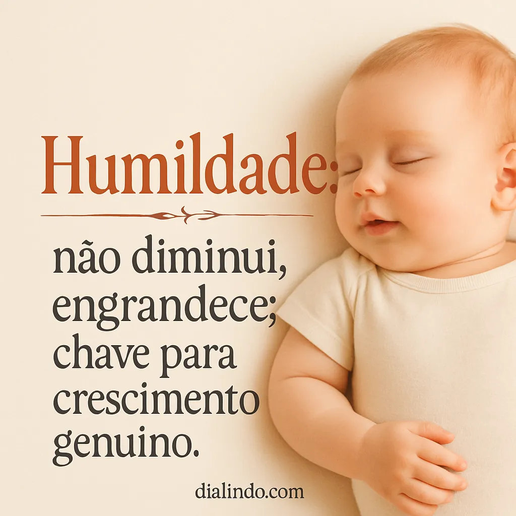 Humildade: Crescimento Genuíno