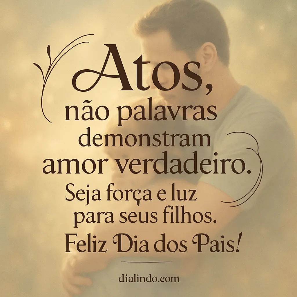 Pai: Ações, Não Palavras