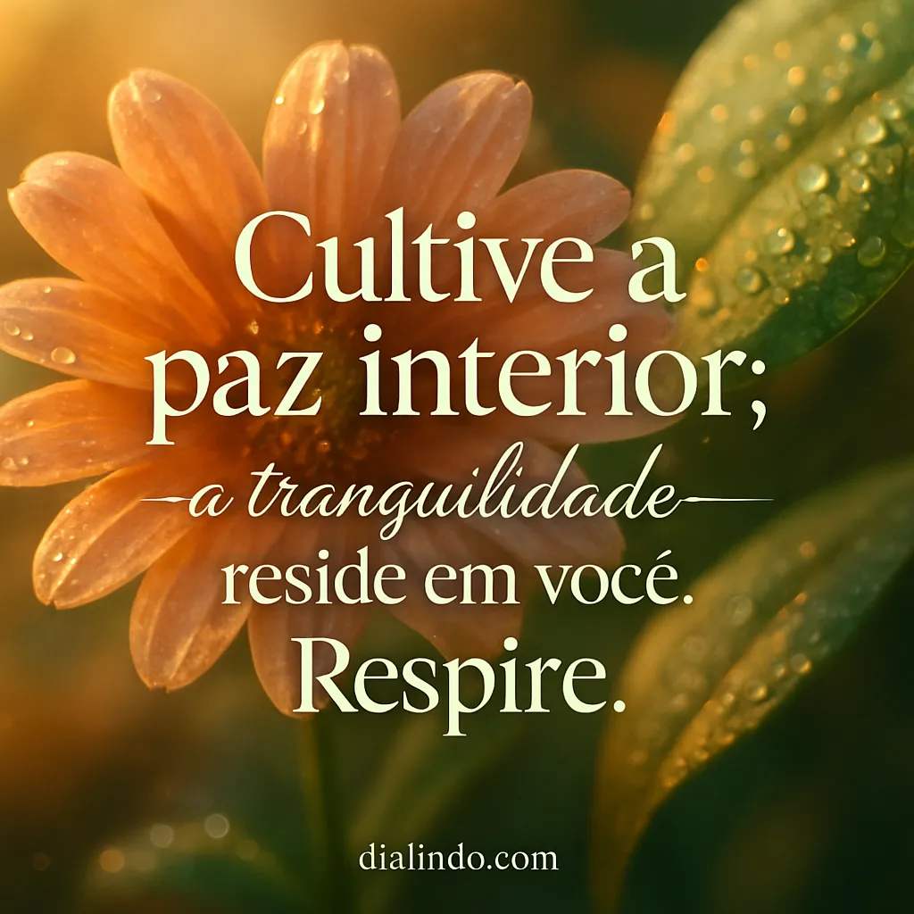 Sua Paz, Sua Respiração