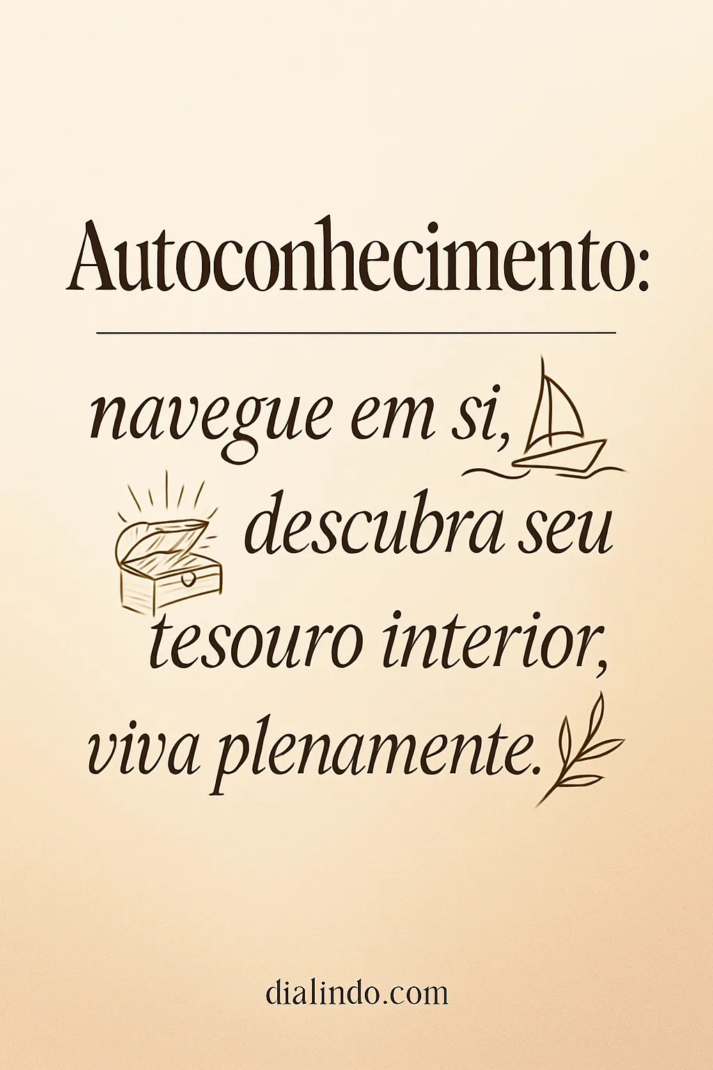 Tesouros Internos: Navegue em Si