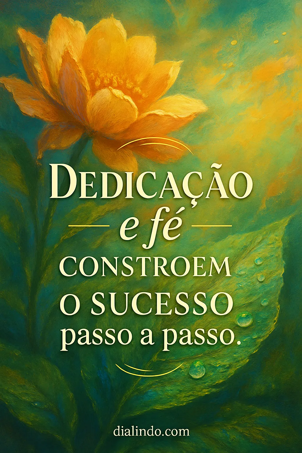 Sucesso: Fé + Dedicação