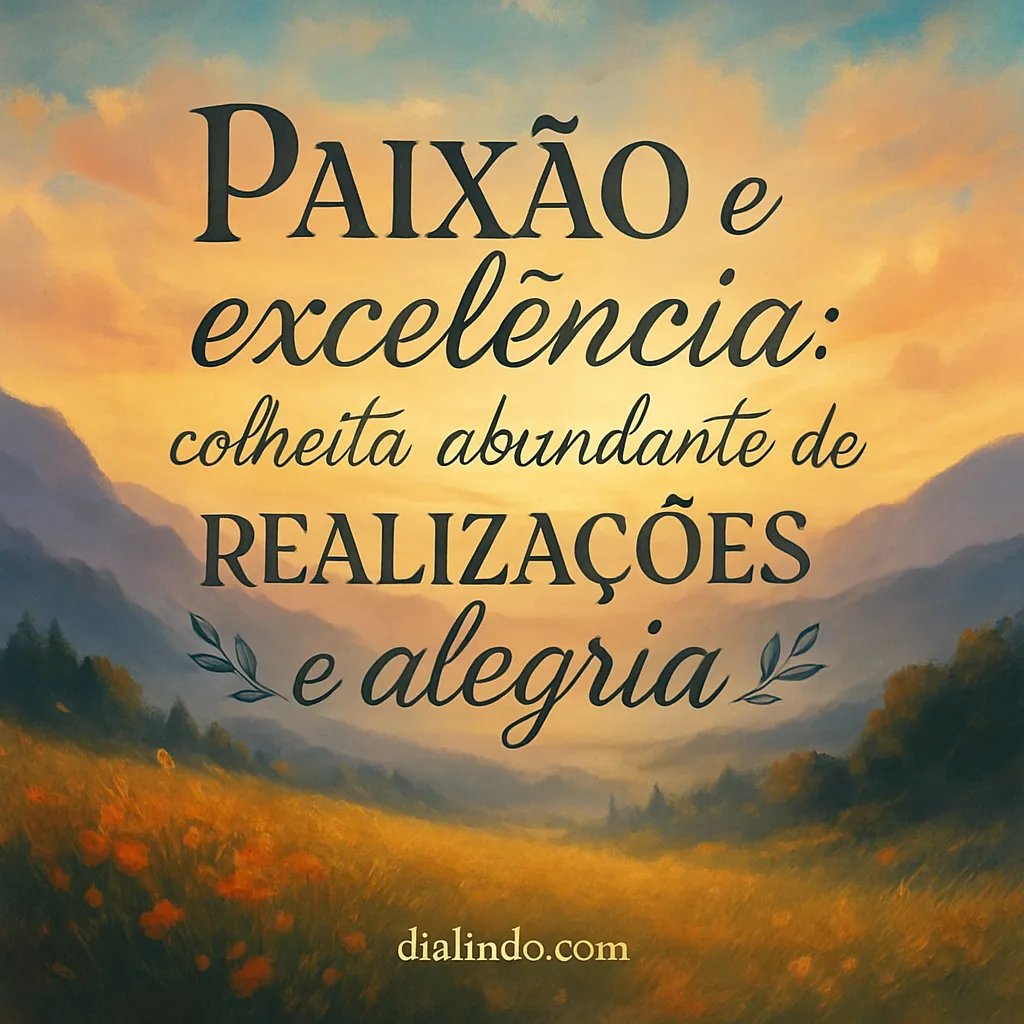 Paixão e Excelência: Colheita Abundante