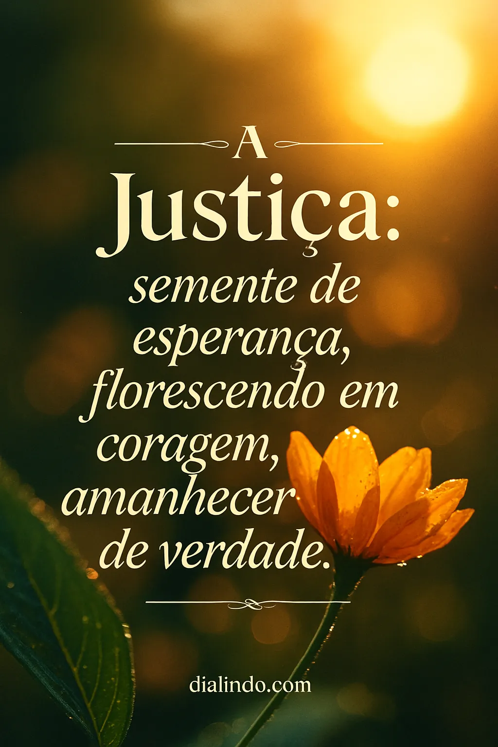 Justiça: Aurora da Coragem