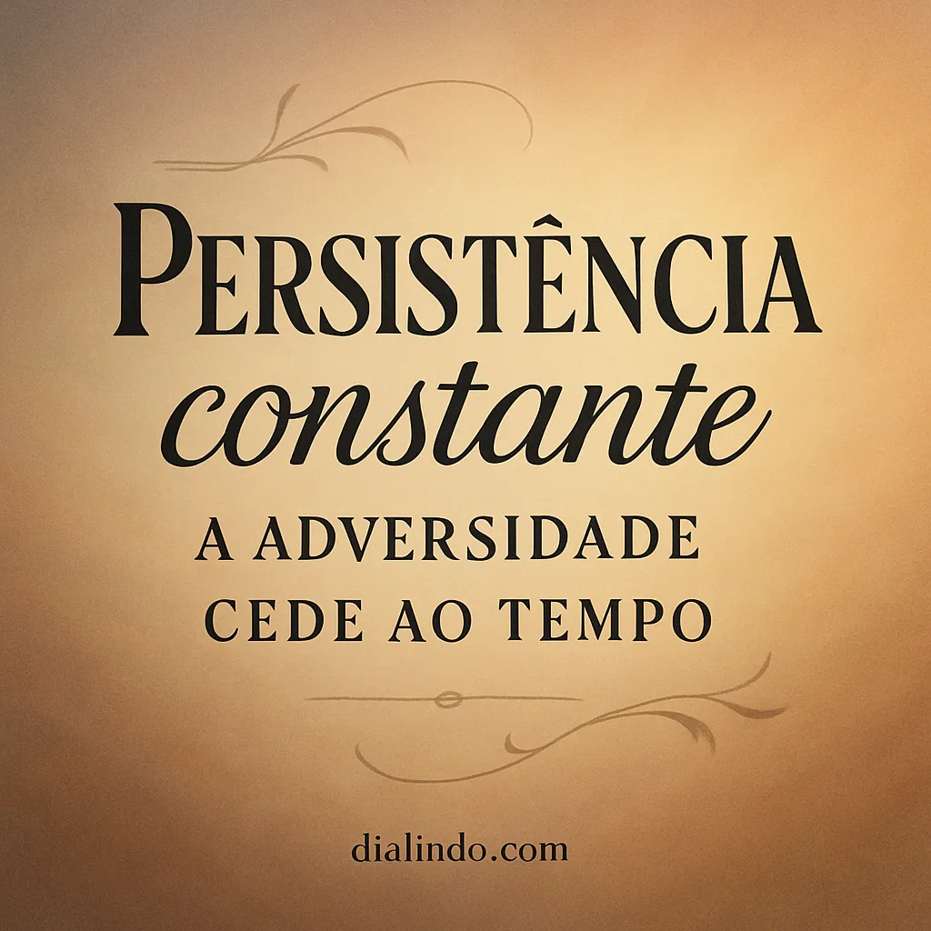 Tempo Destrava a Persistência