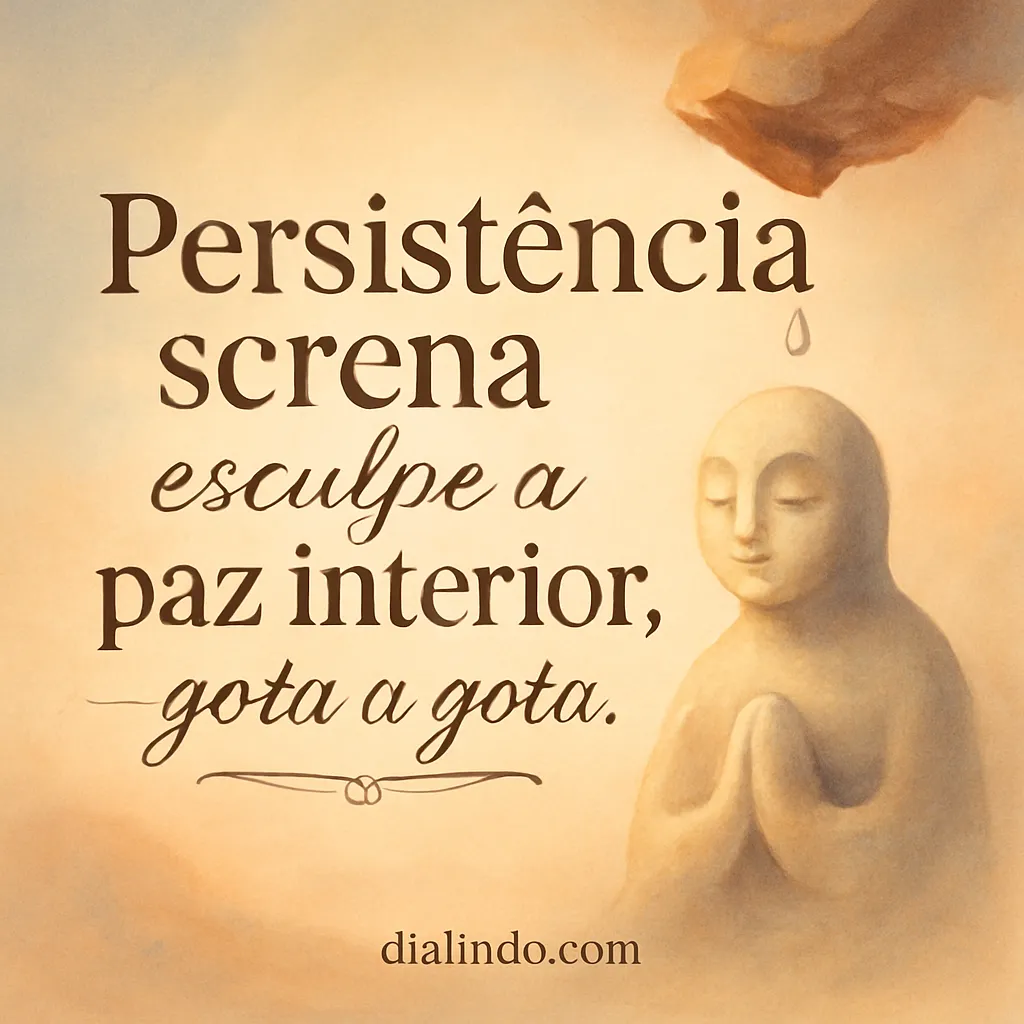 Paz Serena: Gotas de Persistência