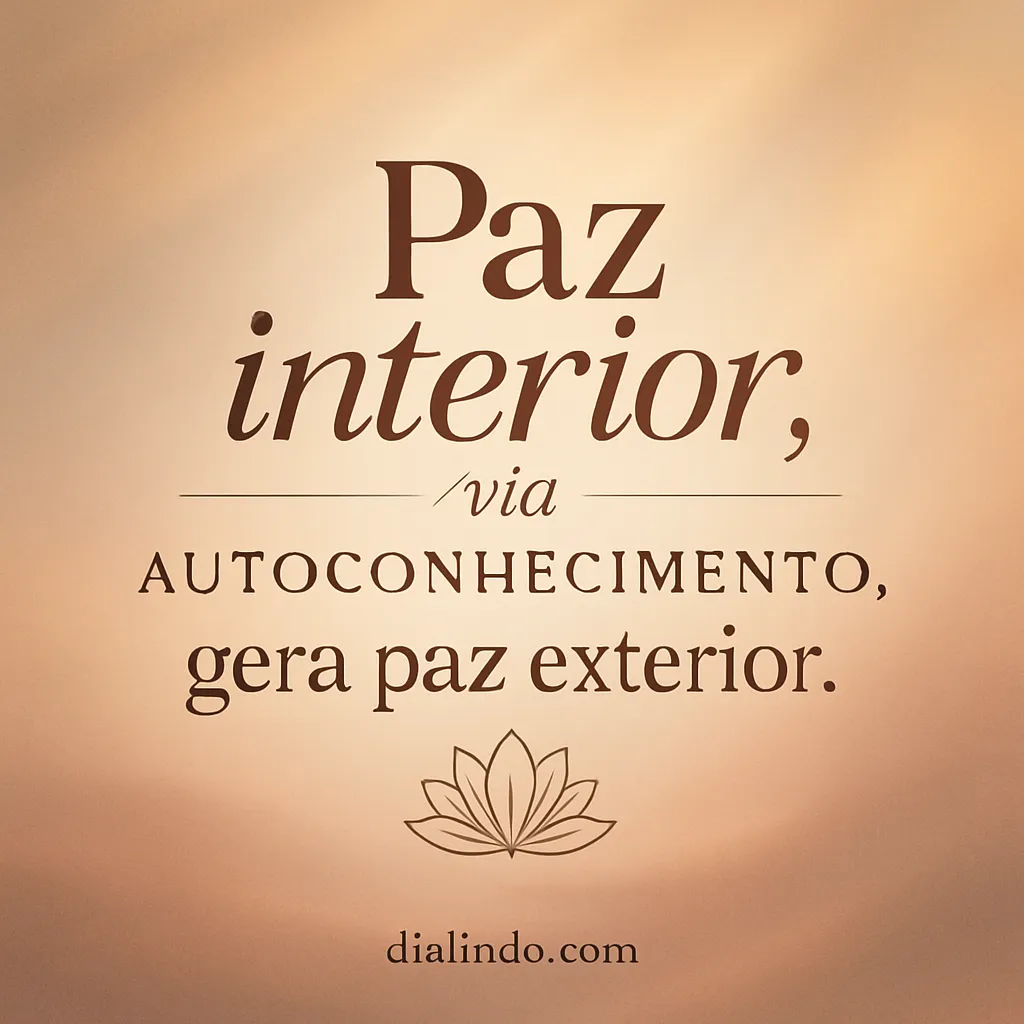 Paz Externa: A Rota Interior