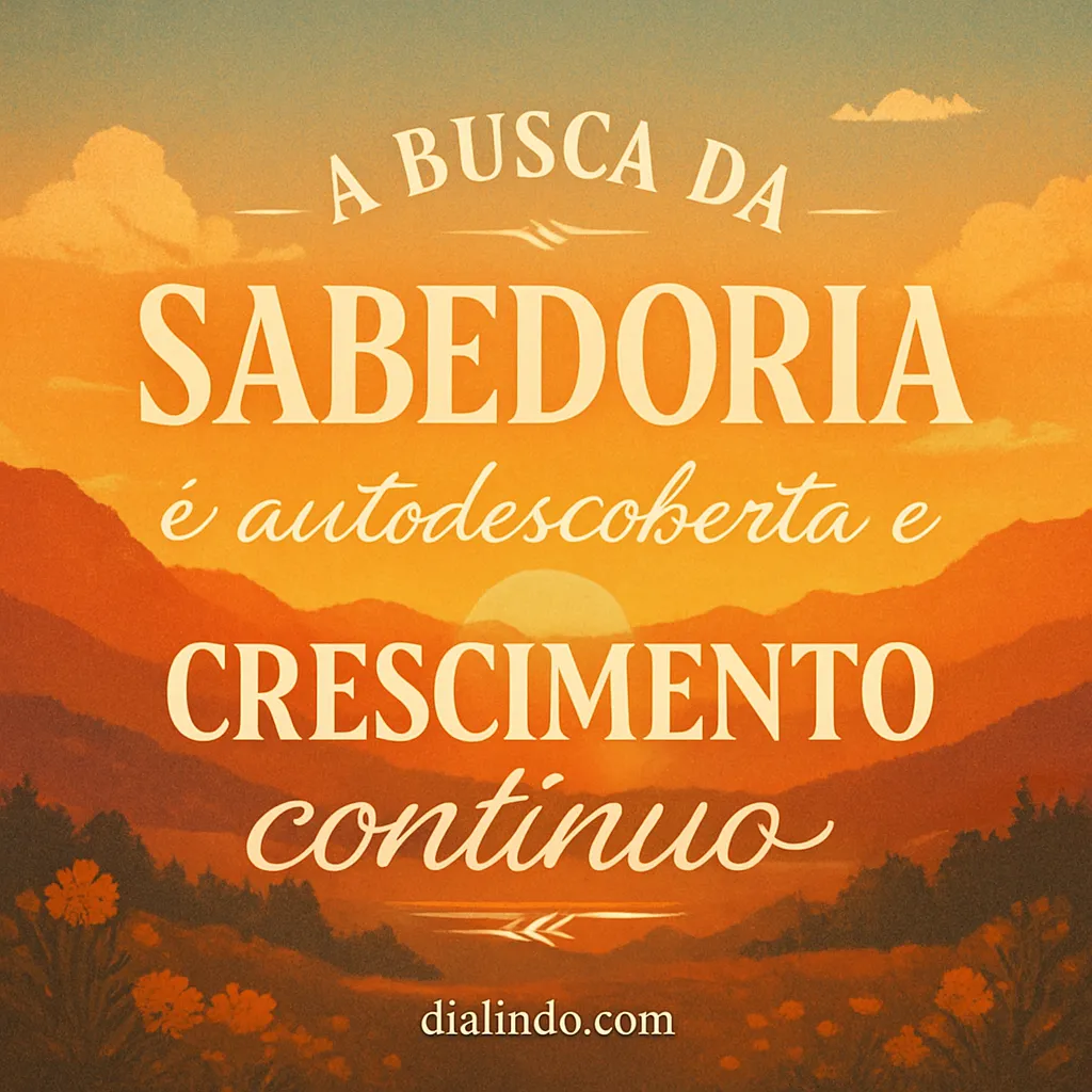 Sabedoria: Crescimento Sem Fim