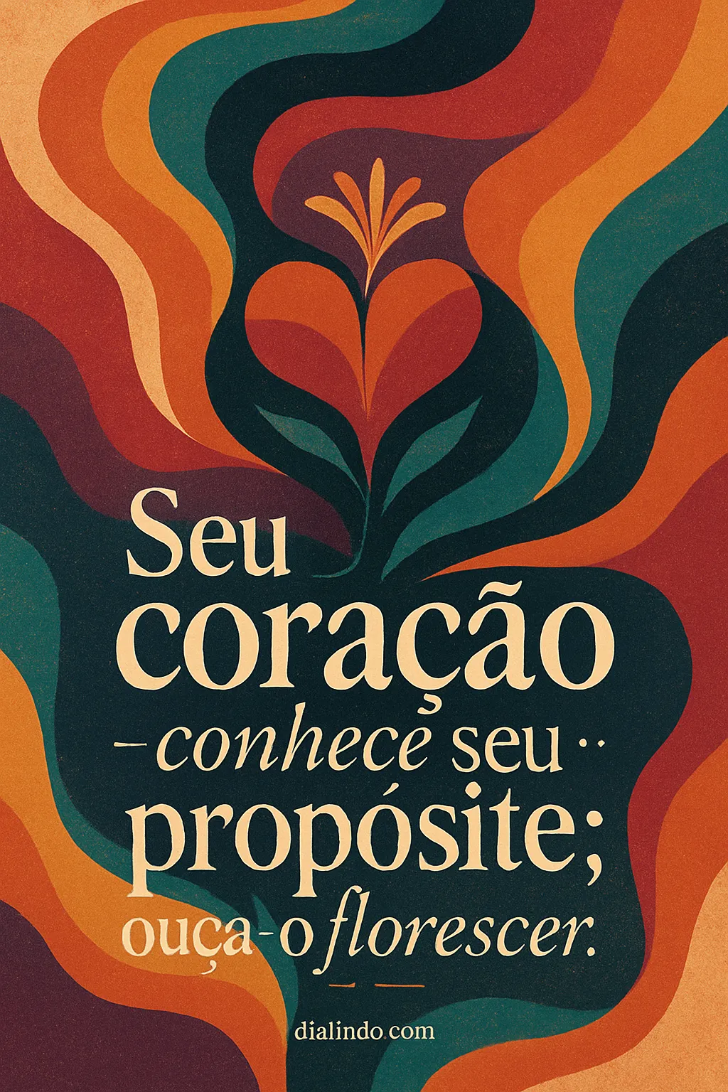 Ouça o seu florescimento