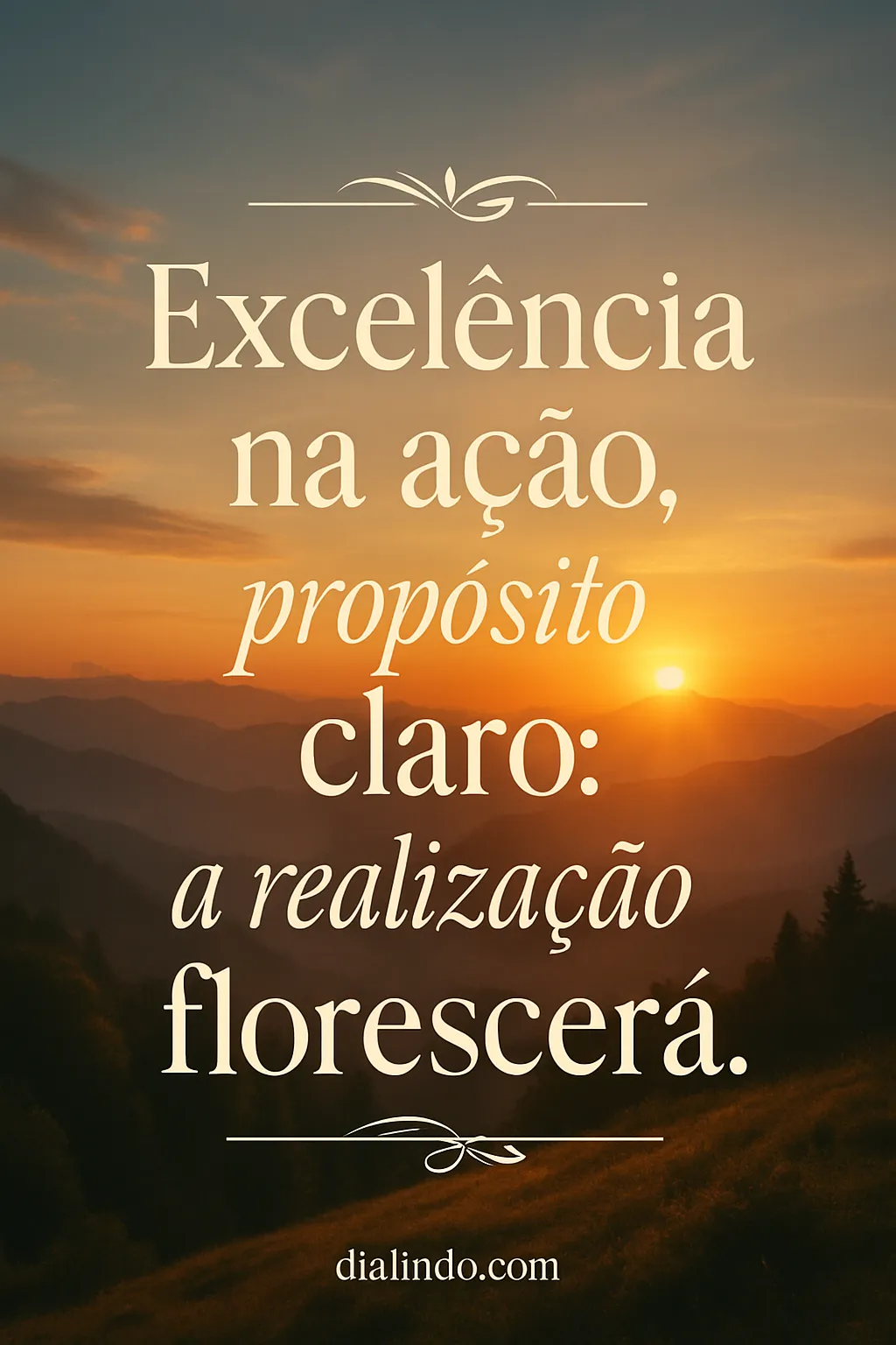 Ação Florescente, Propósito Claro