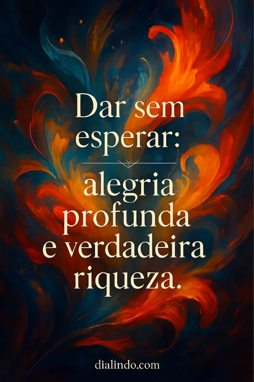 Alegria da Generosidade Íntima