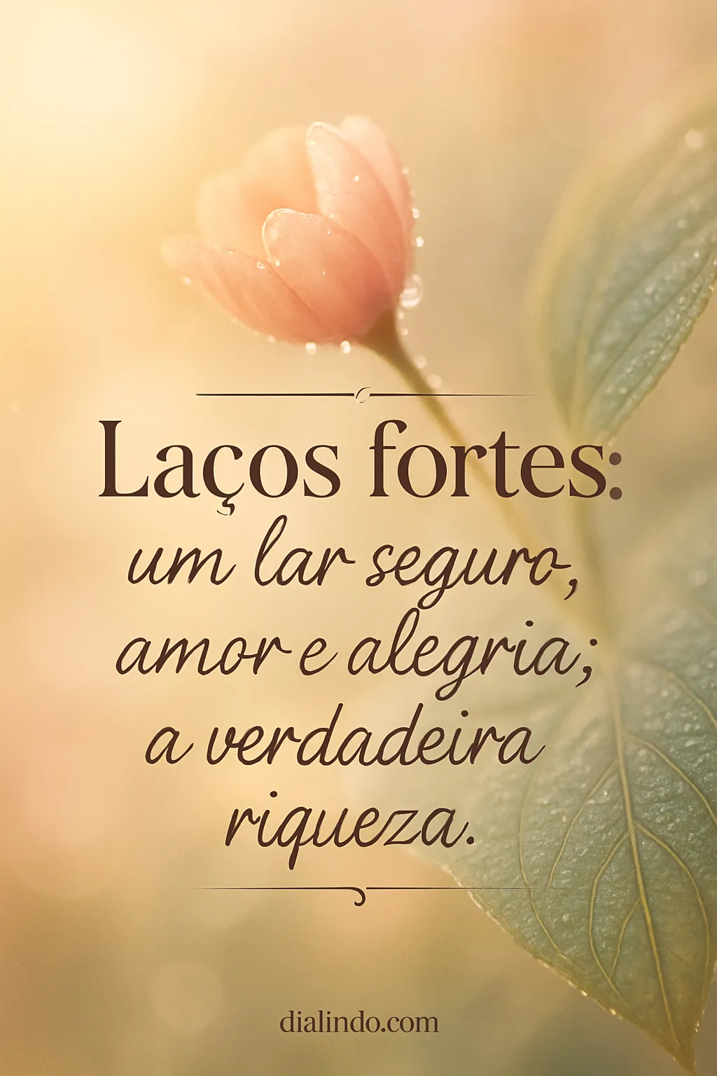Riqueza: Laços, Amor, Lar
