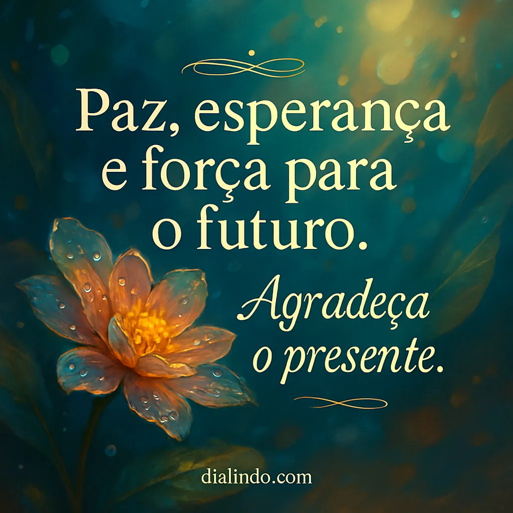 Gratidão: Presente, Futuro Forte