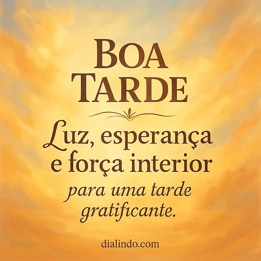 Tarde Iluminada de Força